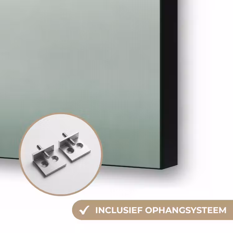 Vogel - Vlucht - Natuur - Minimalistisch Textielframe zwart klein -USP_ophangsysteemNL