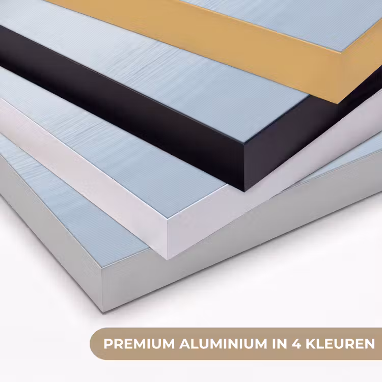 Vogels - Water - Grijs Textielframe zwart klein -USP_kleurenNL