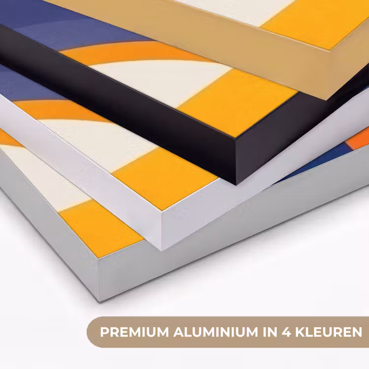 Vormen - Abstract - Grafisch - Oranje Textielframe zwart klein -USP_kleurenNL
