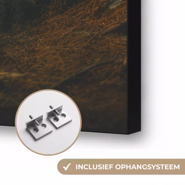 Vos - Bos - Slapen Textielframe zwart klein -USP_ophangsysteemNL