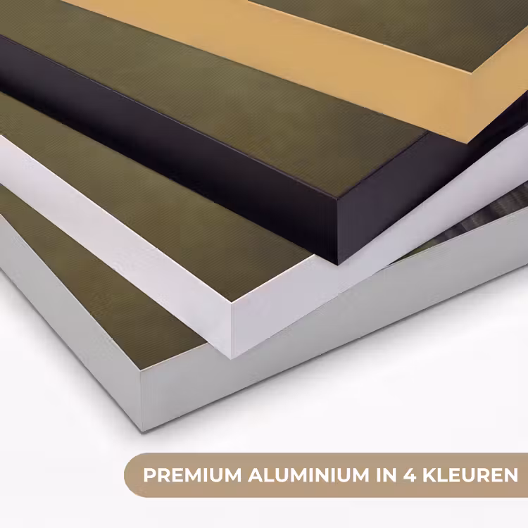 Vos - Surrealistisch - Groen Textielframe zwart klein -USP_kleurenNL