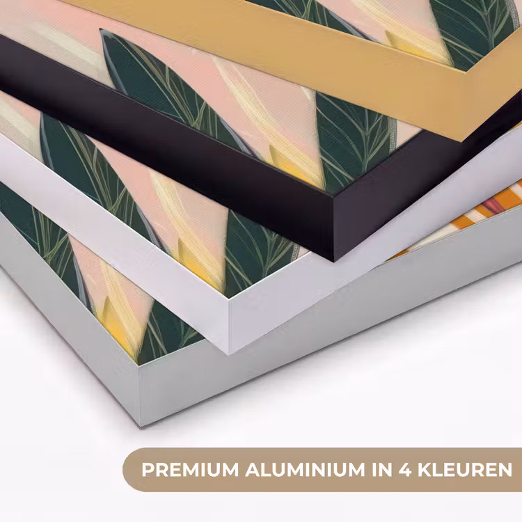 Vrouw - Bloemen - Pastel Textielframe zwart klein -USP_kleurenNL