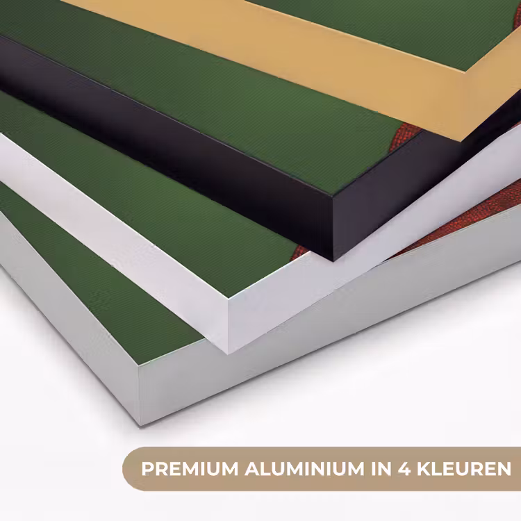 Vrouw - Groen - Bril - Aesthetic - Modern Textielframe zwart klein -USP_kleurenNL