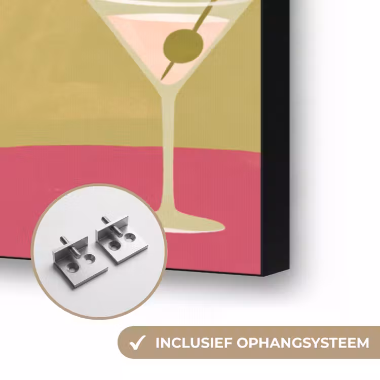 Vrouw - Kat - Interieur - Modern - Kleurrijk Textielframe zwart klein -USP_ophangsysteemNL