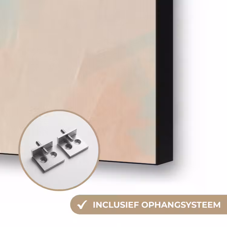 Vrouw - Kimono - Pastel Textielframe zwart klein -USP_ophangsysteemNL