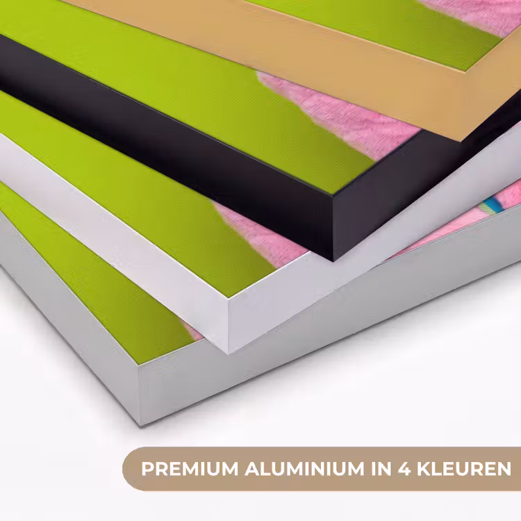 Vrouw - Kleurrijk haar - Pop art - Modern - Levendig Textielframe zwart klein -USP_kleurenNL