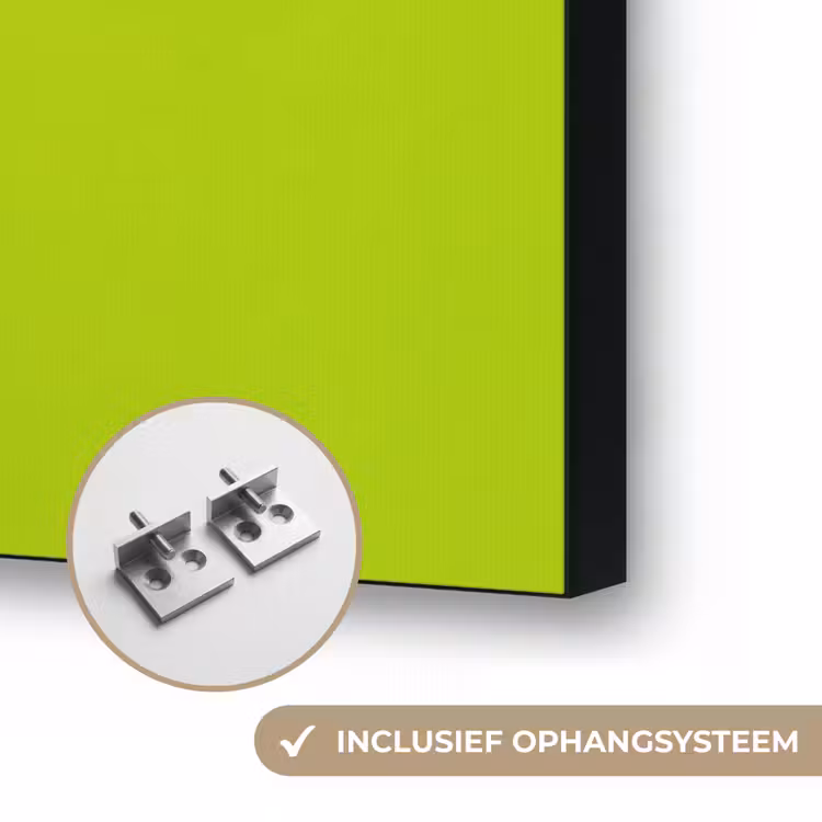 Vrouw - Kleurrijk haar - Pop art - Modern - Levendig Textielframe zwart klein -USP_ophangsysteemNL