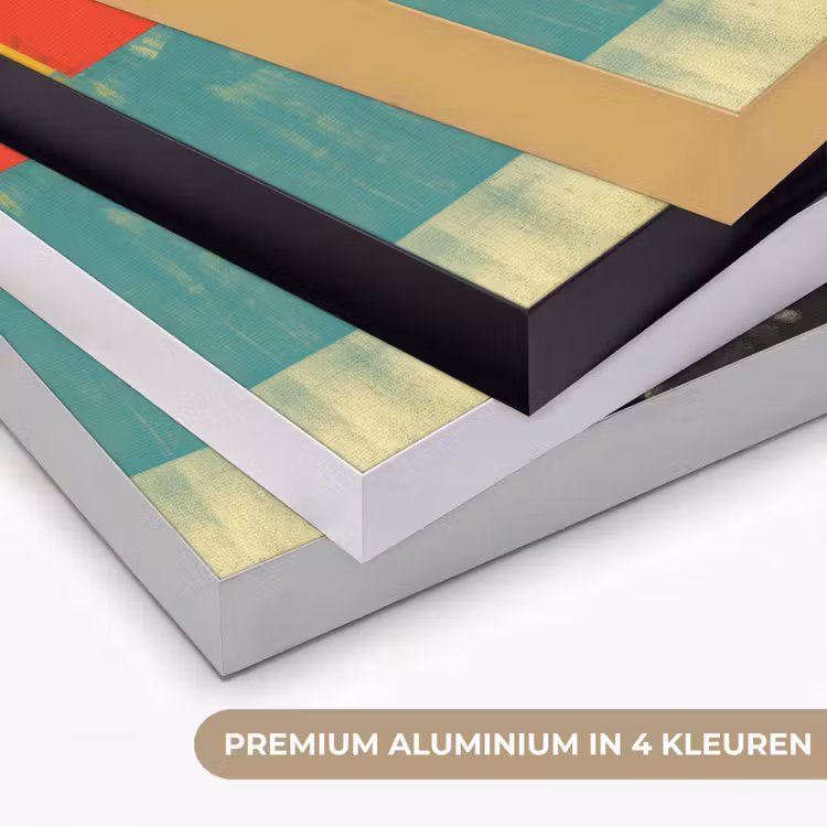 Vrouw - Kleurvlakken - Klassieke schilderkunst Textielframe zwart klein -USP_kleurenNL