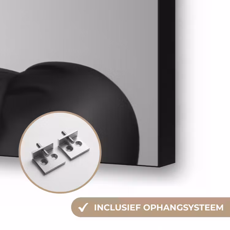 Vrouw - Lolly - Zwart Textielframe zwart klein -USP_ophangsysteemNL