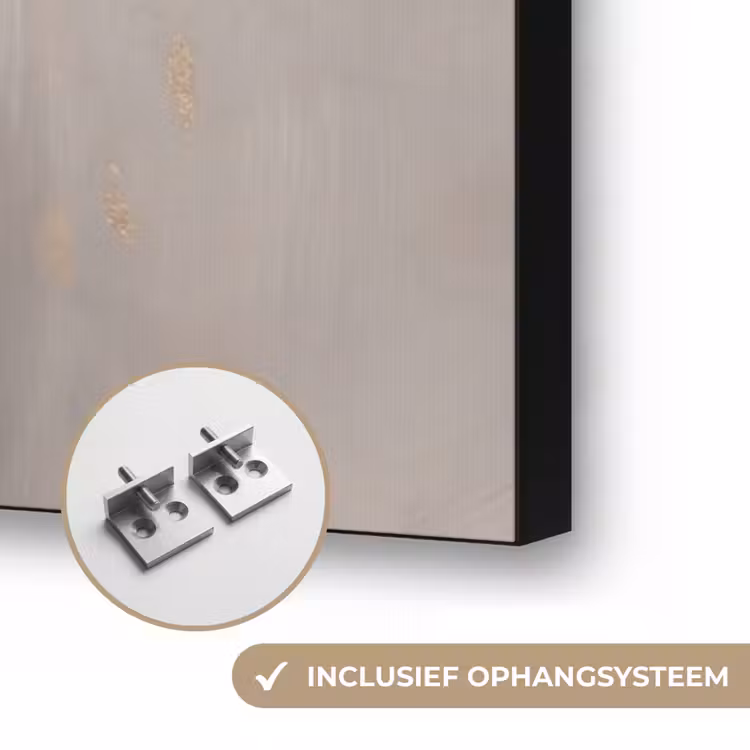 Vrouw - Pioenroos - Wit Textielframe zwart klein -USP_ophangsysteemNL