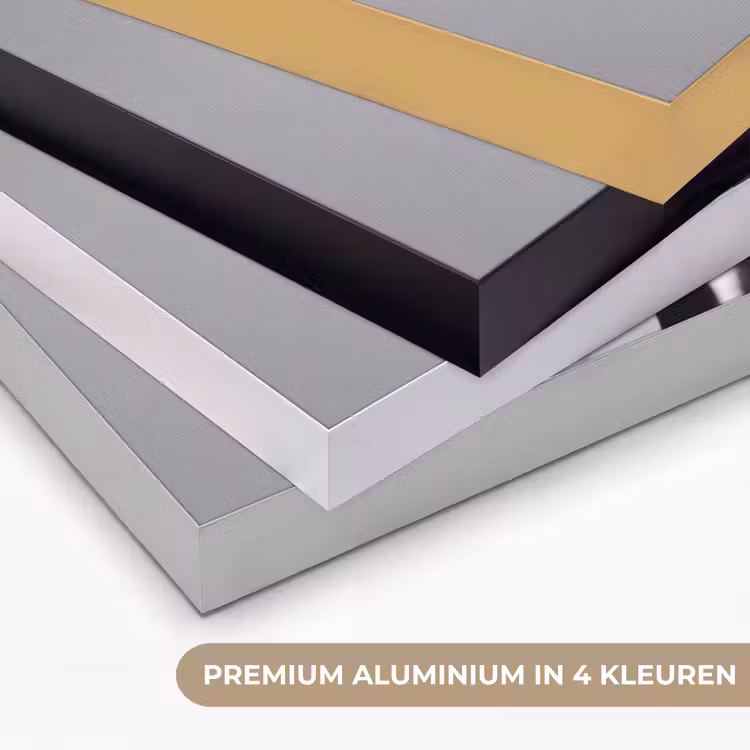 Vrouw - Profiel - Mensen - Zwart-wit Textielframe zwart klein -USP_kleurenNL