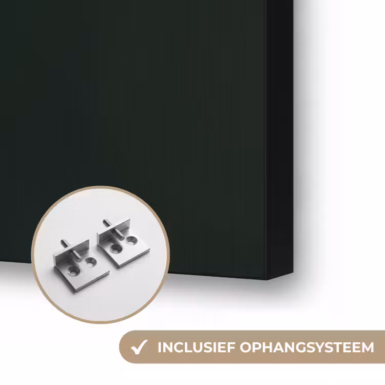 Vrouw - Rood - Groen - Druiven Textielframe zwart klein -USP_ophangsysteemNL