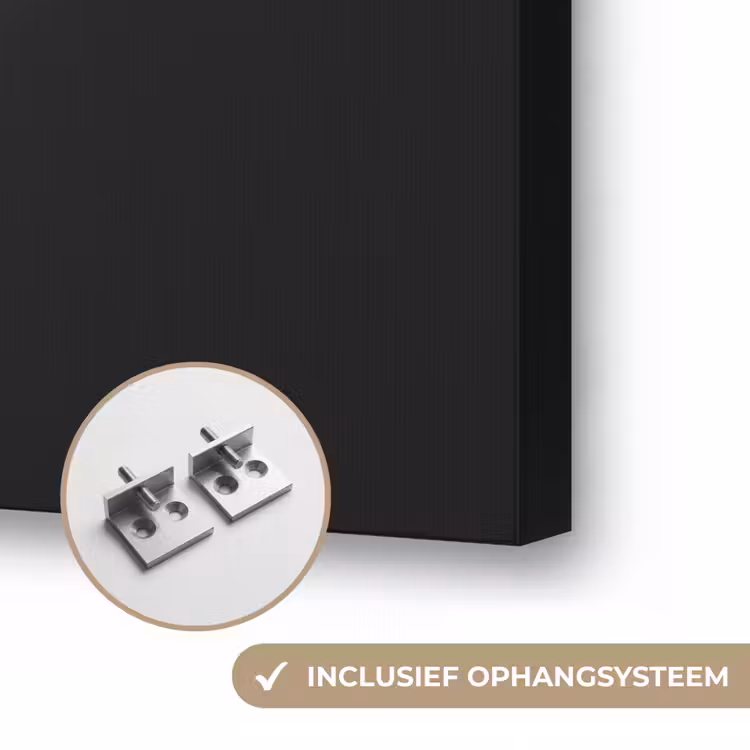 Vrouw - Wijn - Chic Textielframe zwart klein -USP_ophangsysteemNL