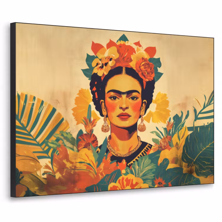 Vrouwelijk - Bloemen - Sieraden Textielframe zwart klein -3d