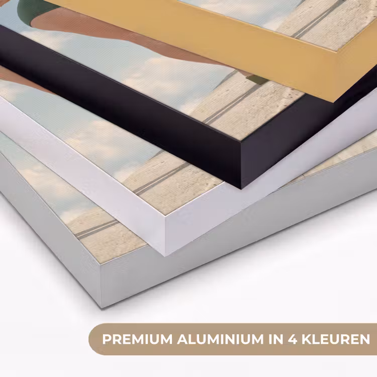 Art frame - Vrouwen - Duikhouding - Wolken - Vrouwen - Duikhouding - Wolken Textielframe zwart klein