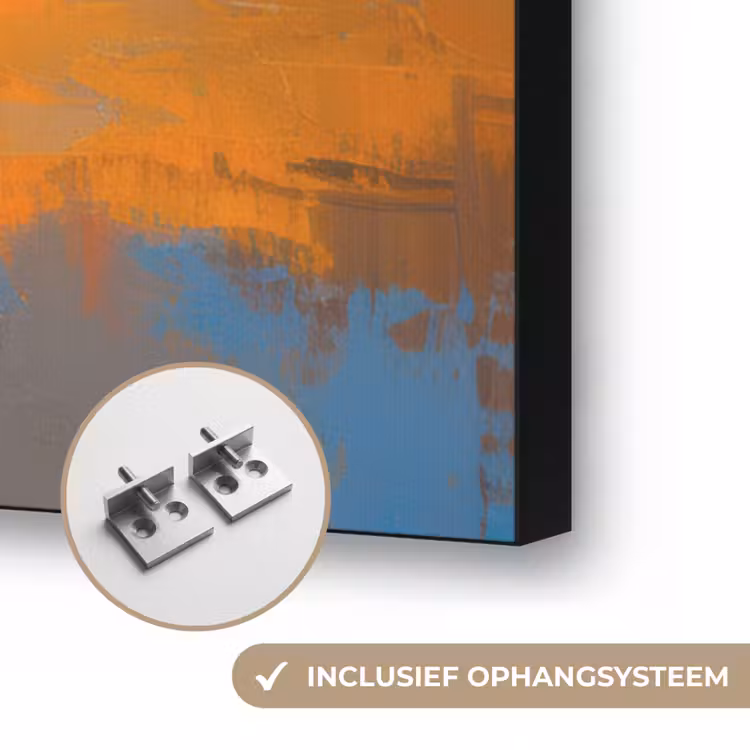 Vrouwen - Strand - Zondsondergang Textielframe zwart klein -USP_ophangsysteemNL