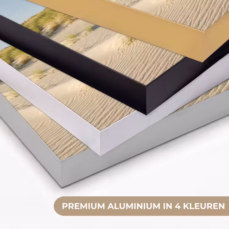 Vuurtoren - Strand - Landschap - Duinen Textielframe zwart klein -USP_kleurenNL