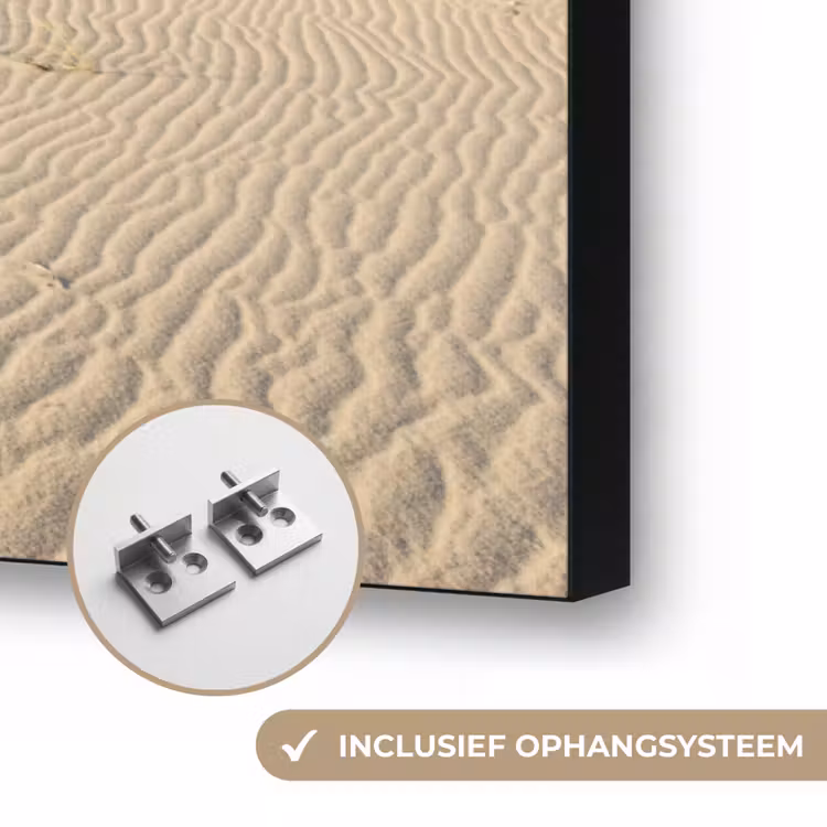 Vuurtoren - Strand - Landschap - Duinen Textielframe zwart klein -USP_ophangsysteemNL