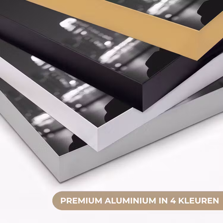 Vuurwerk - Proosten - Skyline - Champagne Textielframe zwart klein -USP_kleurenNL