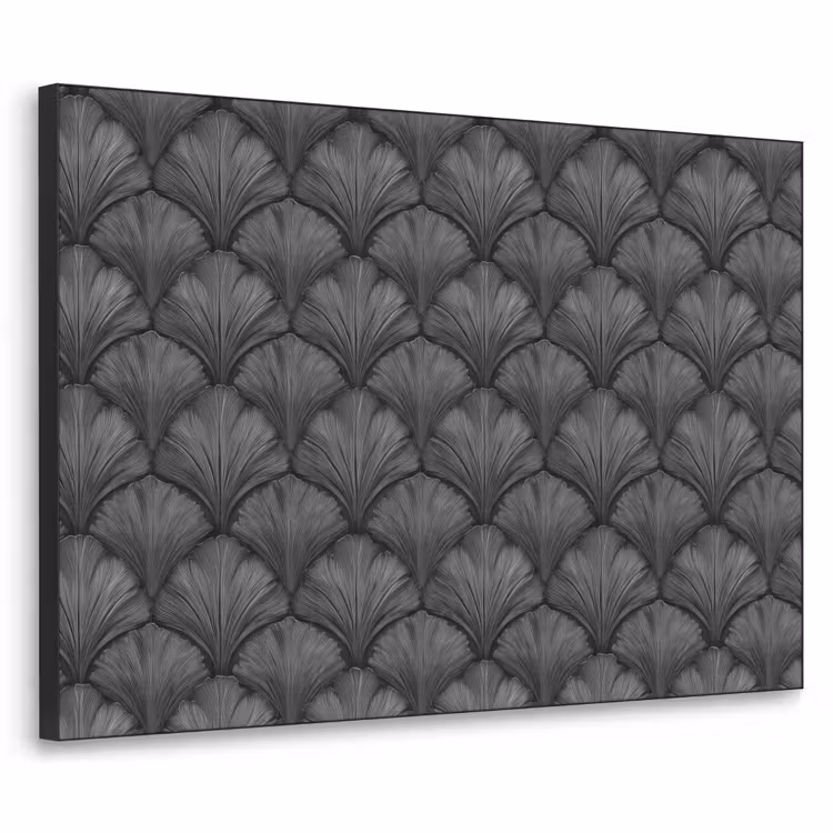 Waaier - Motief - Grijs Textielframe - compleet frame klein 947 -3d
