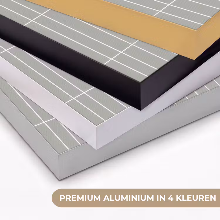 Wandtegel - Verticaal - Lichtgrijs Textielframe zwart klein 947 -USP_kleurenNL