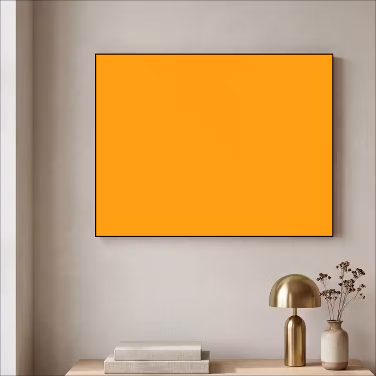 Warm - Ochre - Oranje Textielframe zwart klein 947 -sfeer2