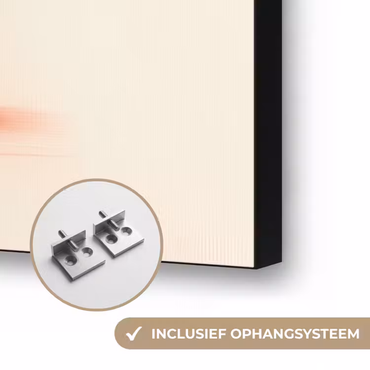 Wijnflessen - Takken - Sinaasappels Textielframe zwart klein -USP_ophangsysteemNL