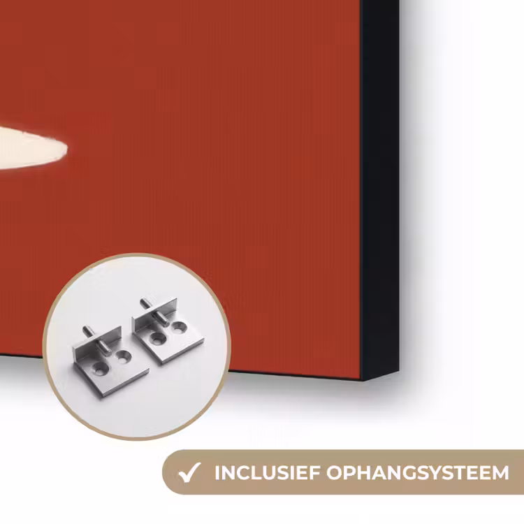 Wijnglazen - Silhouetten - Wit Textielframe zwart klein -USP_ophangsysteemNL