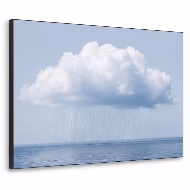 Art frame - Wolk - Regen - Natuur - Wolk - Regen - Natuur Textielframe zwart klein