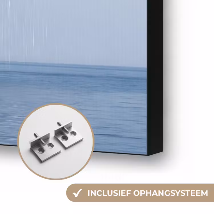Art frame - Wolk - Regen - Natuur - Wolk - Regen - Natuur Textielframe zwart klein