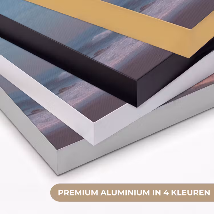 Wolk - Regenboog - Zee Textielframe zwart klein -USP_kleurenNL