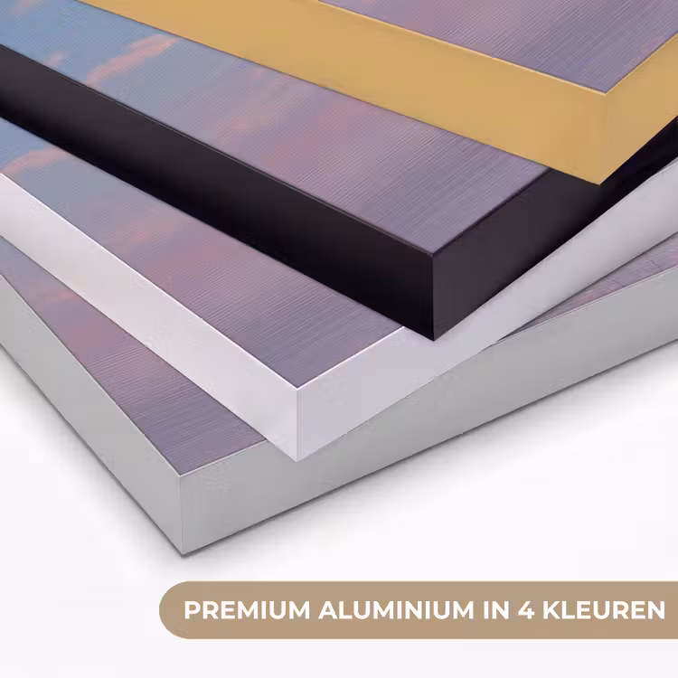 Wolk - Schommel - Kleurrijke lucht Textielframe zwart klein -USP_kleurenNL