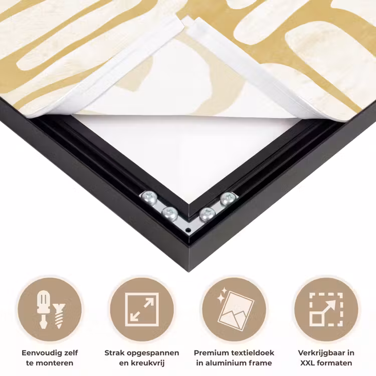 Zandkleur - Wit - Patroon Textielframe zwart klein 947 -USP_feed_closeupNL