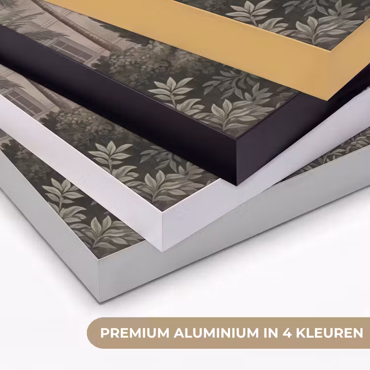 Zee - Villa - Beige Textielframe zwart klein -USP_kleurenNL