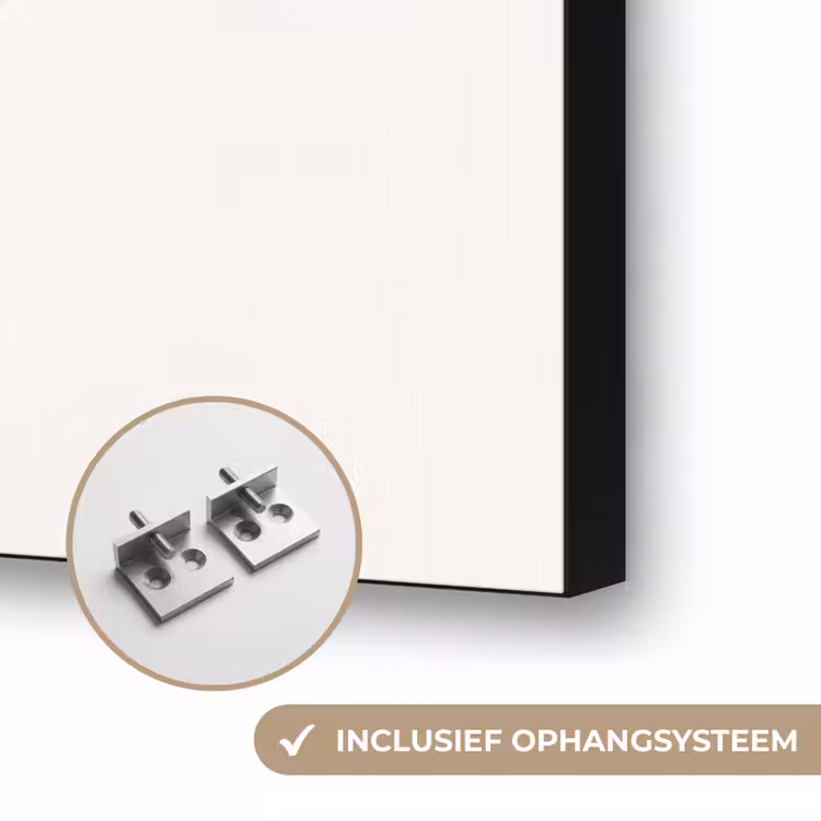 Zeeleven - Kreeft - Embleem - Grafisch - Rood Textielframe zwart klein -USP_ophangsysteemNL