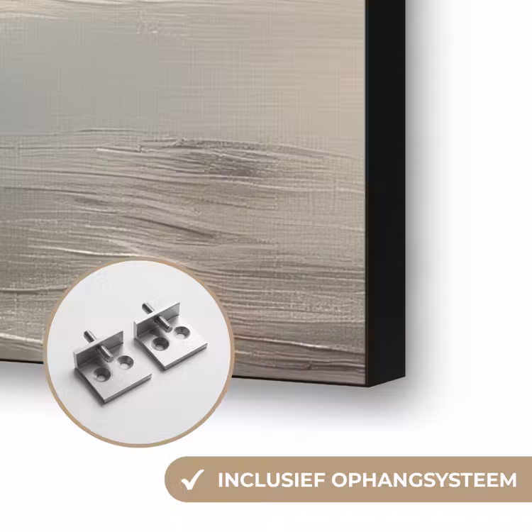 Zeilschip - Zee - Bewolkt Textielframe zwart klein -USP_ophangsysteemNL
