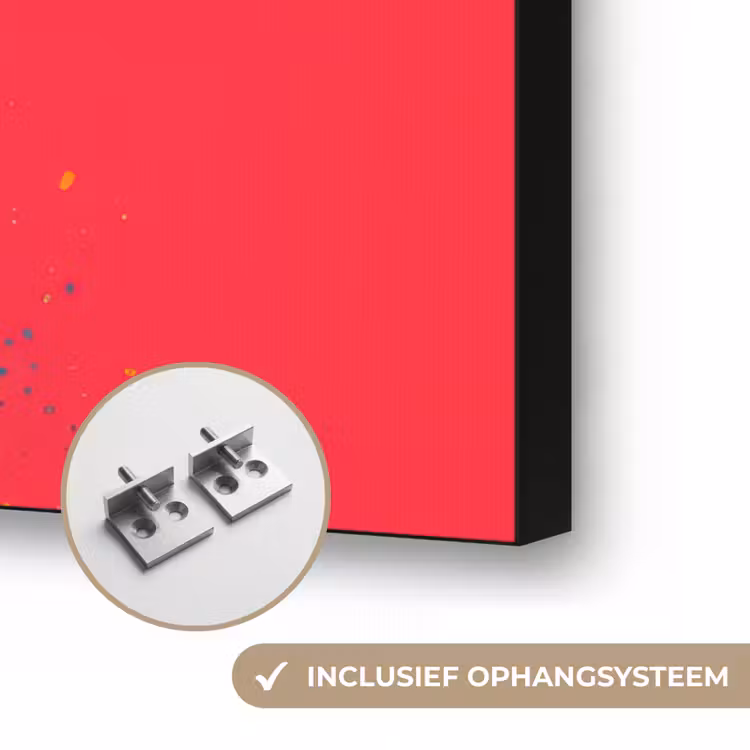 Zonnebril - Schedel - Jas - Rood Textielframe zwart klein -USP_ophangsysteemNL