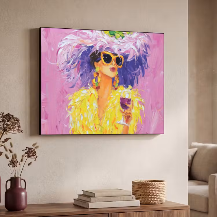 Zonnebril - Vrouw - Jas - Veren Textielframe - compleet frame klein -sfeer3