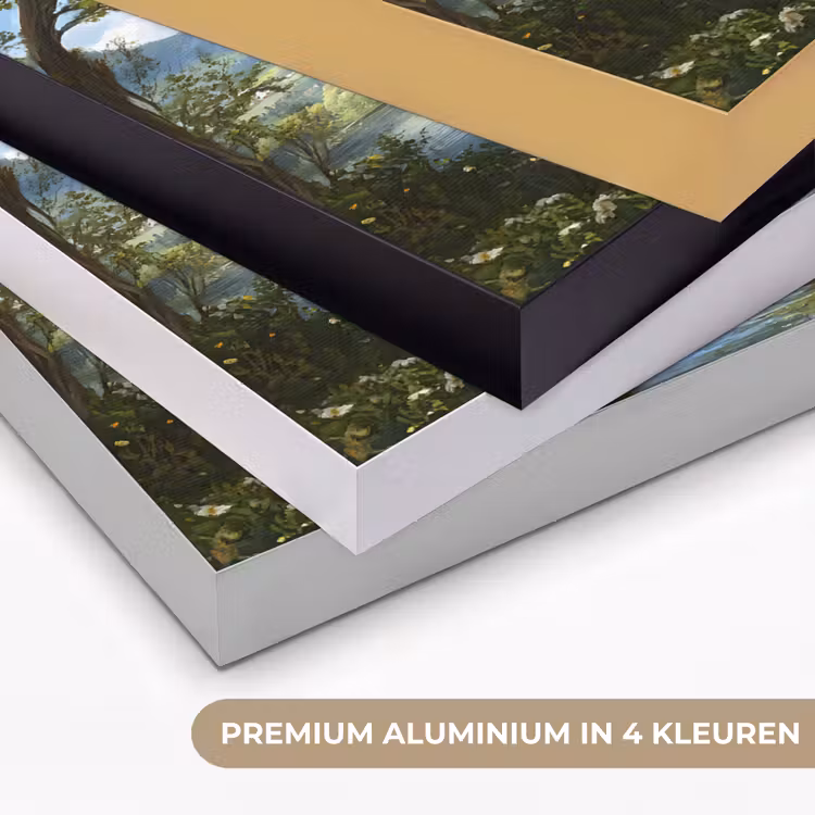 Zwaan - Bomen - Rust Textielframe zwart klein -USP_kleurenNL