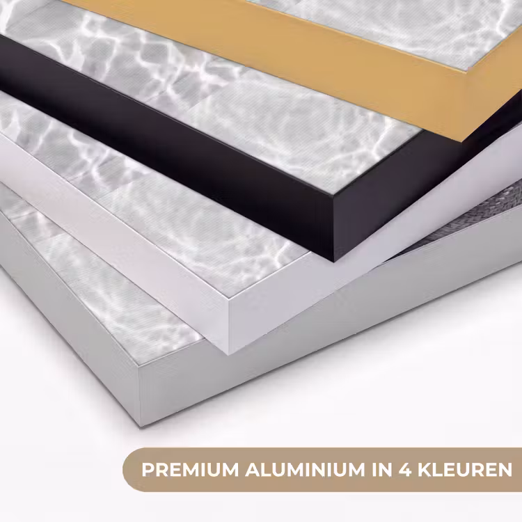 Zwembad - Hoed - Water - Zwart - Wit - Zomers Textielframe zwart klein -USP_kleurenNL