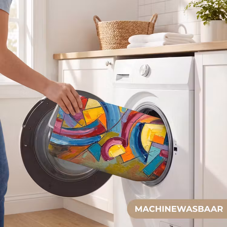 Abstract - Cirkels - Schilderij - Kleurrijk - Dynamisch Badmat klein -USP_WasbaarNL
