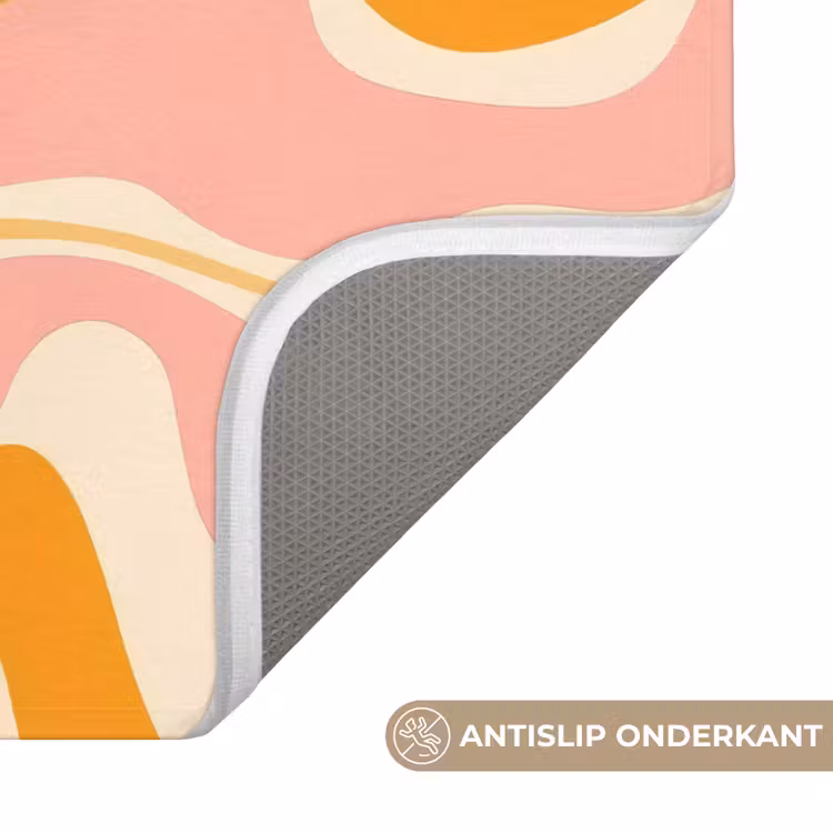 Abstract - Golvend - Oranje Badmat klein -USP_AntislipNL