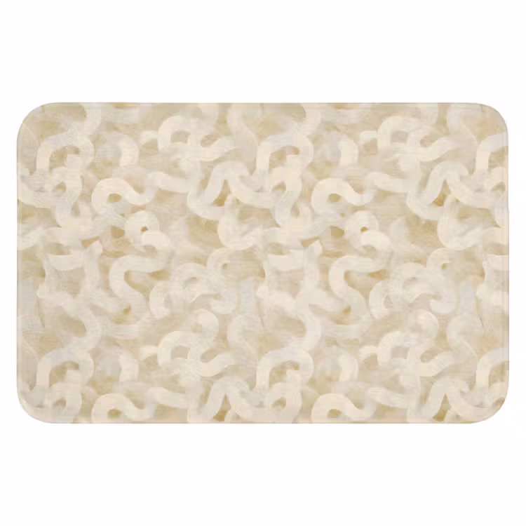 Abstract - Lijnen - Beige Badmat klein 997 -3d