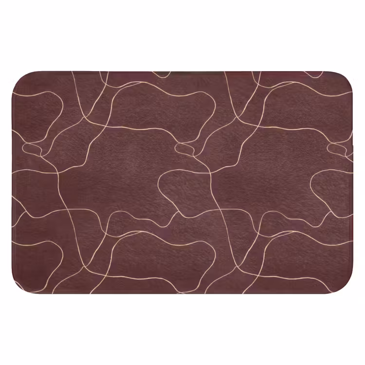 Abstract - Modern - Bruin Badmat klein 997 -3d