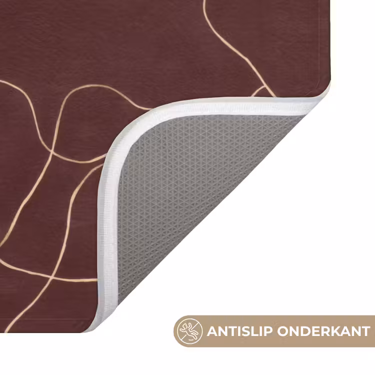 Abstract - Modern - Bruin Badmat klein 997 -USP_AntislipNL