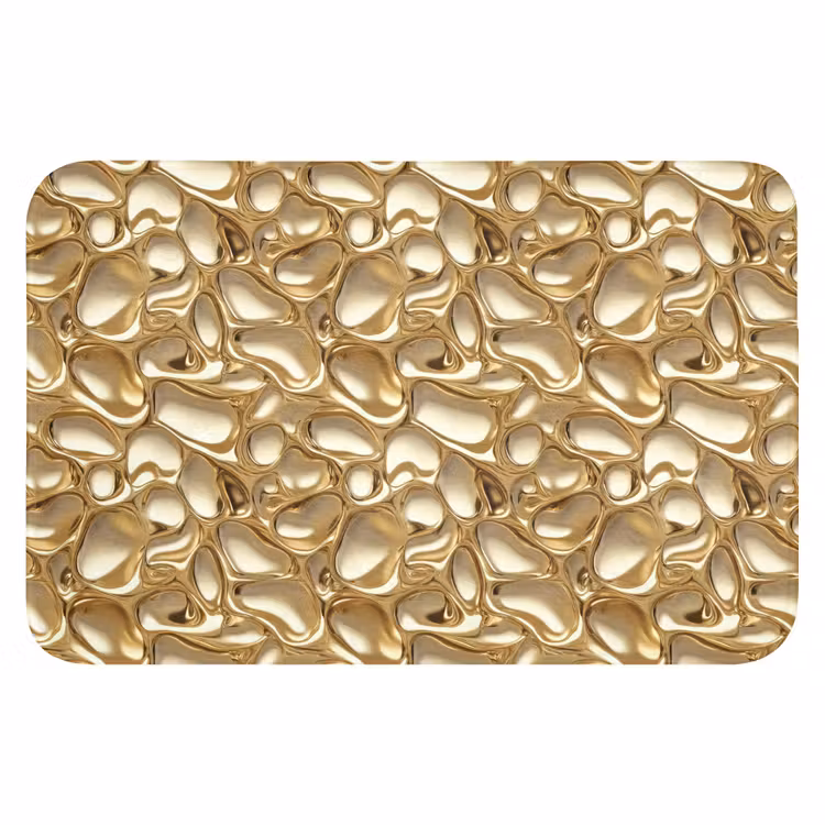 Abstract - Modern - Goud Badmat klein 997 -3d