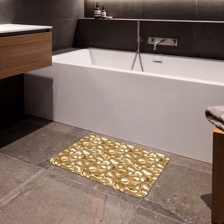 Abstract - Modern - Goud Badmat klein 997 -sfeer3