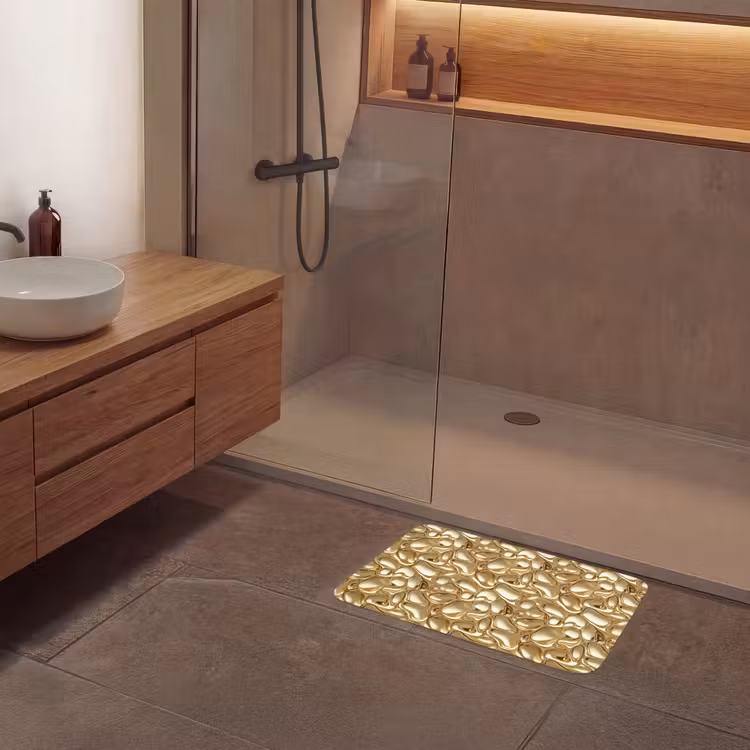Abstract - Modern - Goud Badmat klein 997 -sfeer2