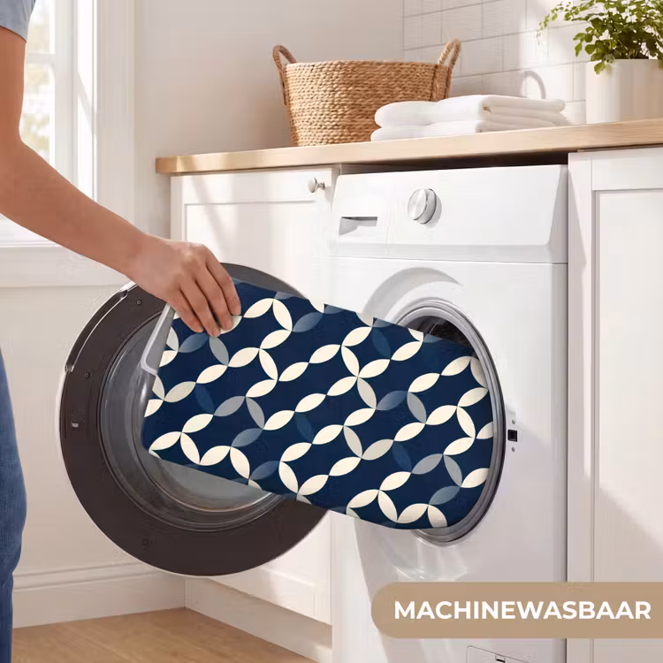 Abstract - Patroon - Blauw Badmat klein 997 -USP_WasbaarNL