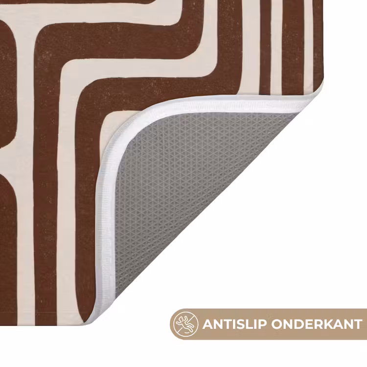 Abstract - Patroon - Bruin Badmat klein 997 -USP_AntislipNL
